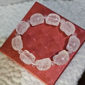 Elegant White Beaded Bracelet